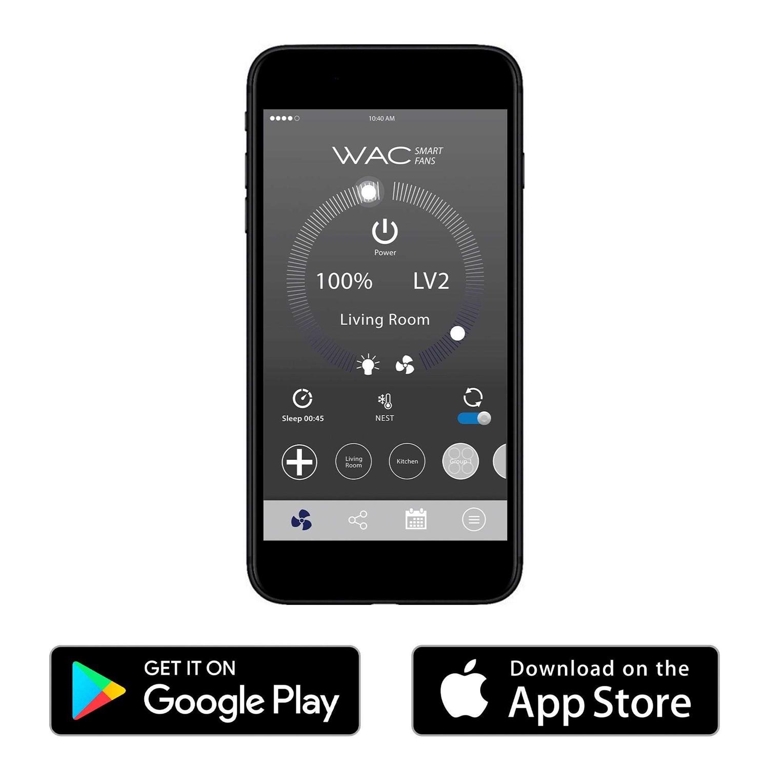 WAC Lighting Mocha Smart Ceiling Fan F-001 - Image 5