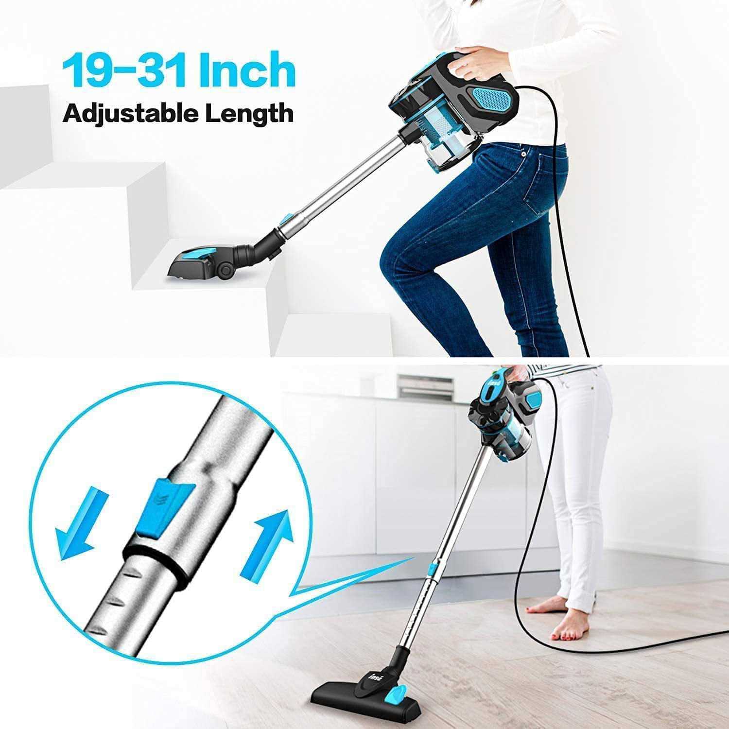 Inse I5 Corded Vacuum Cleaner Stick Vacuum Cleaner 18kpa Powerful Suction with 600w Motor - Image 3