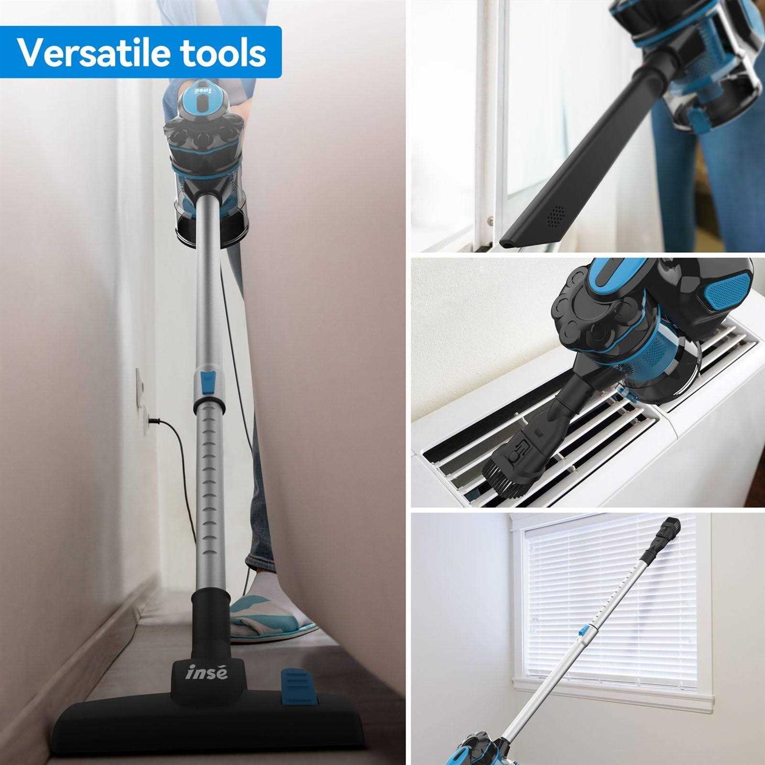Inse I5 Corded Vacuum Cleaner Stick Vacuum Cleaner 18kpa Powerful Suction with 600w Motor - Image 4