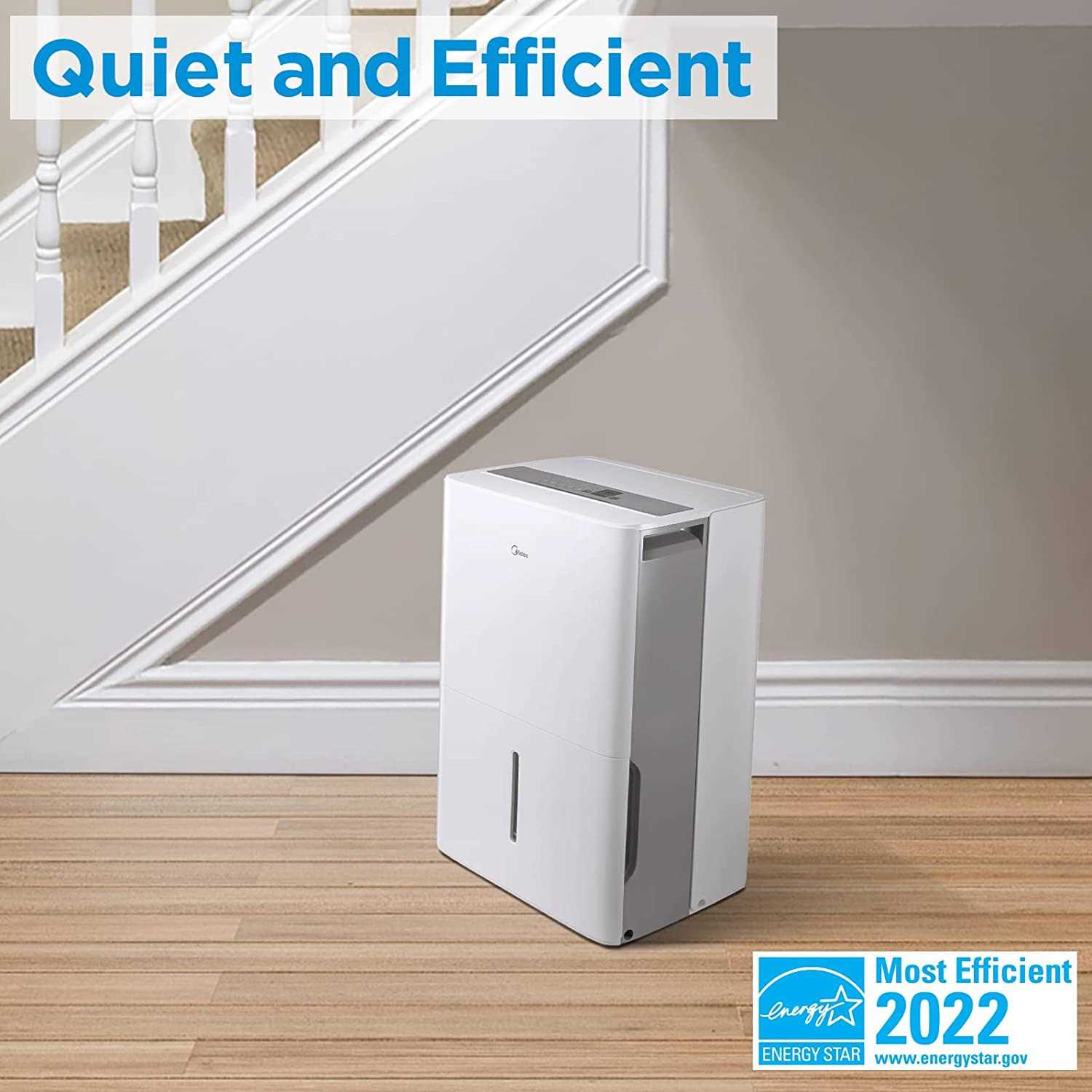 Midea 1,500 Sq. Ft. Energy Star Certified Dehumidifier with Reusable Air Filter 22 Pint 2019 DOE - Image 5