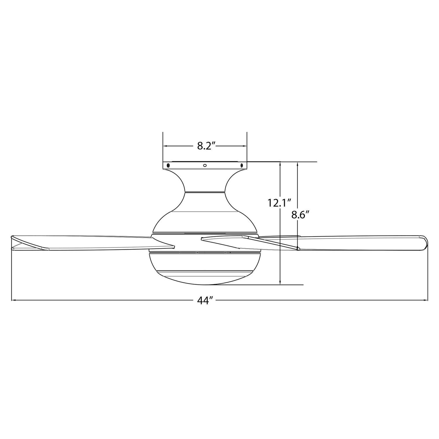 WAC Lighting Odyssey Flush Mount Ceiling Fan - Image 4