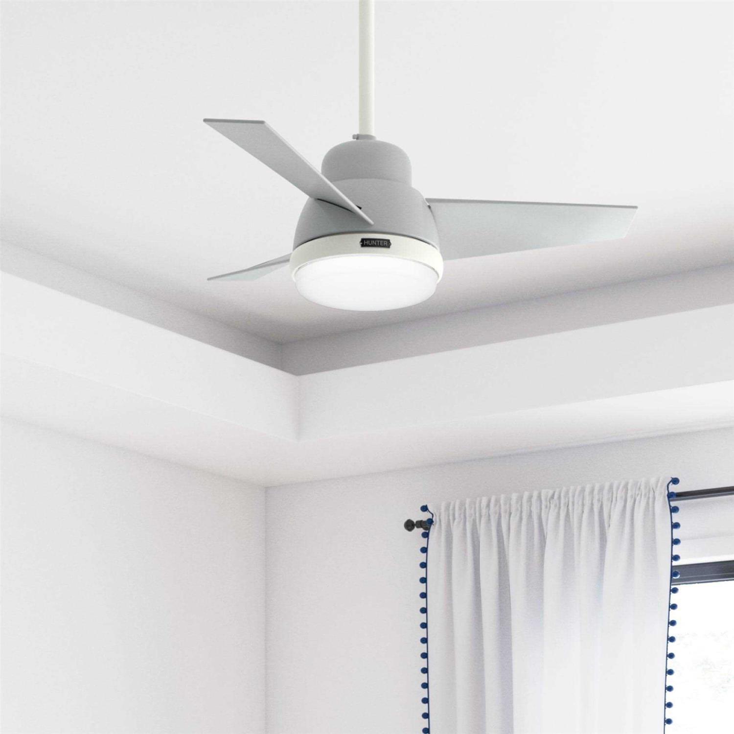 Hunter Valda 36 LED Indoor Ceiling Fan with Light Remote - Image 3