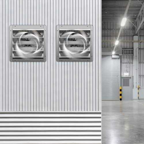 Ipower 24 Inch Shutter Exhaust Fan Aluminum High Speed 1400RPM HIFANXEXHAUST24X2 - Image 3