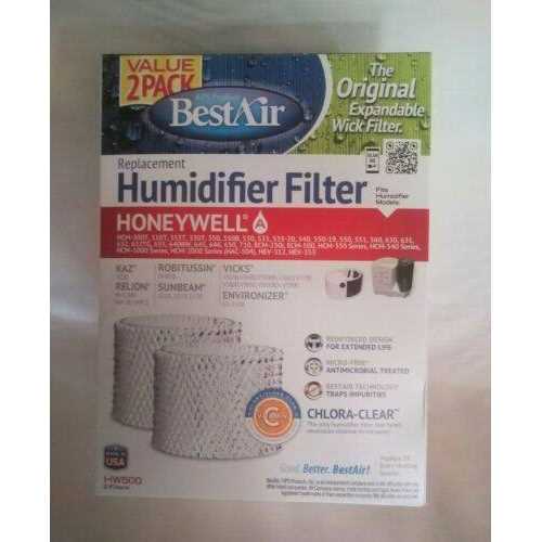 BestAir Hw500 Value 2pk Humidifier Replacement Wick Filter for Honeywell Models - Image 5