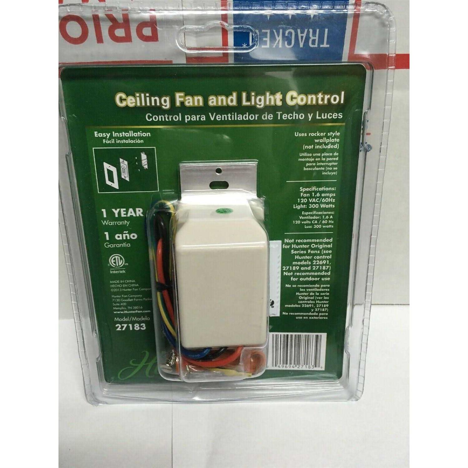 Hunter Fan/Light Dual Slide Control 27183 - Image 5