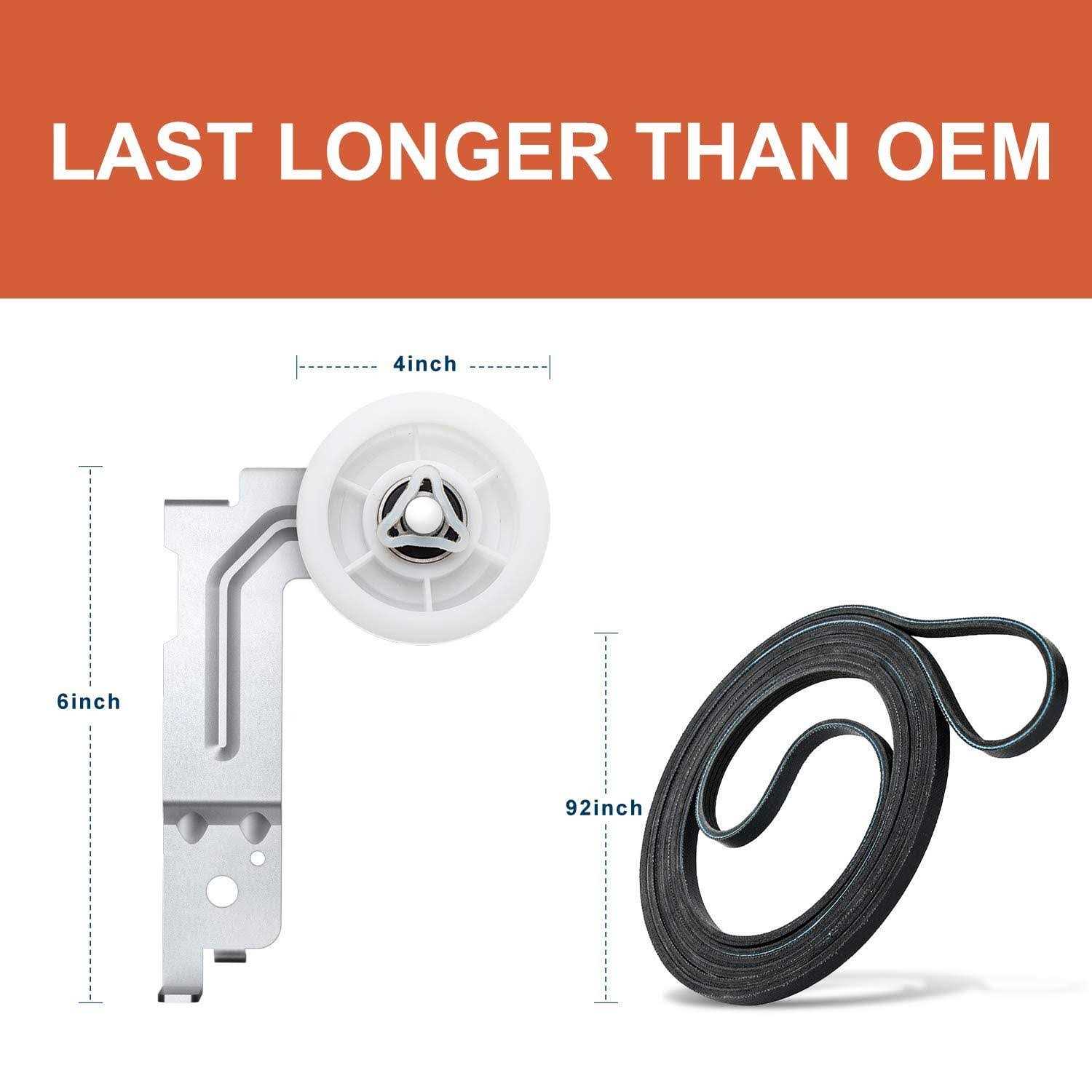 LFORBB Dryer Roller Replacement Part for Samsung DV42H5000EWA3 DV45H7000EWA2 Dv48h7400ewa2 Dv42h5200epa3 Dv40j3000ewa2 - Image 3