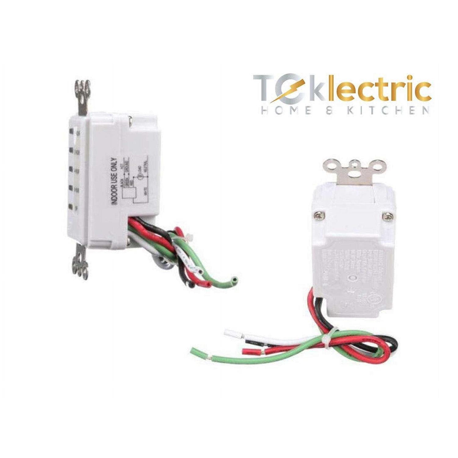 TEKLECTRIC Bathroom Fan Auto Shut Off Preset Countdown Wall Switch Timer - Image 3