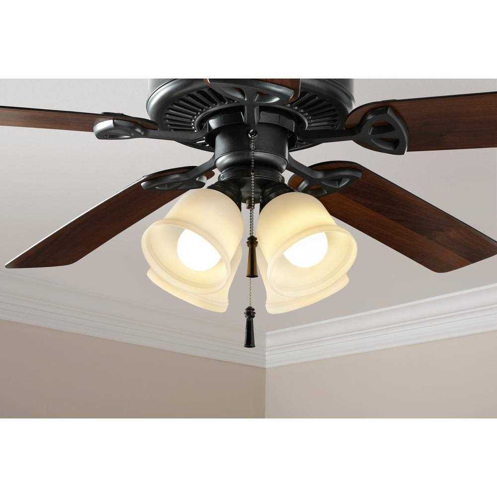 Hampton Bay Gazelle 4-Light LED Ceiling Fan Light Kit - Image 5