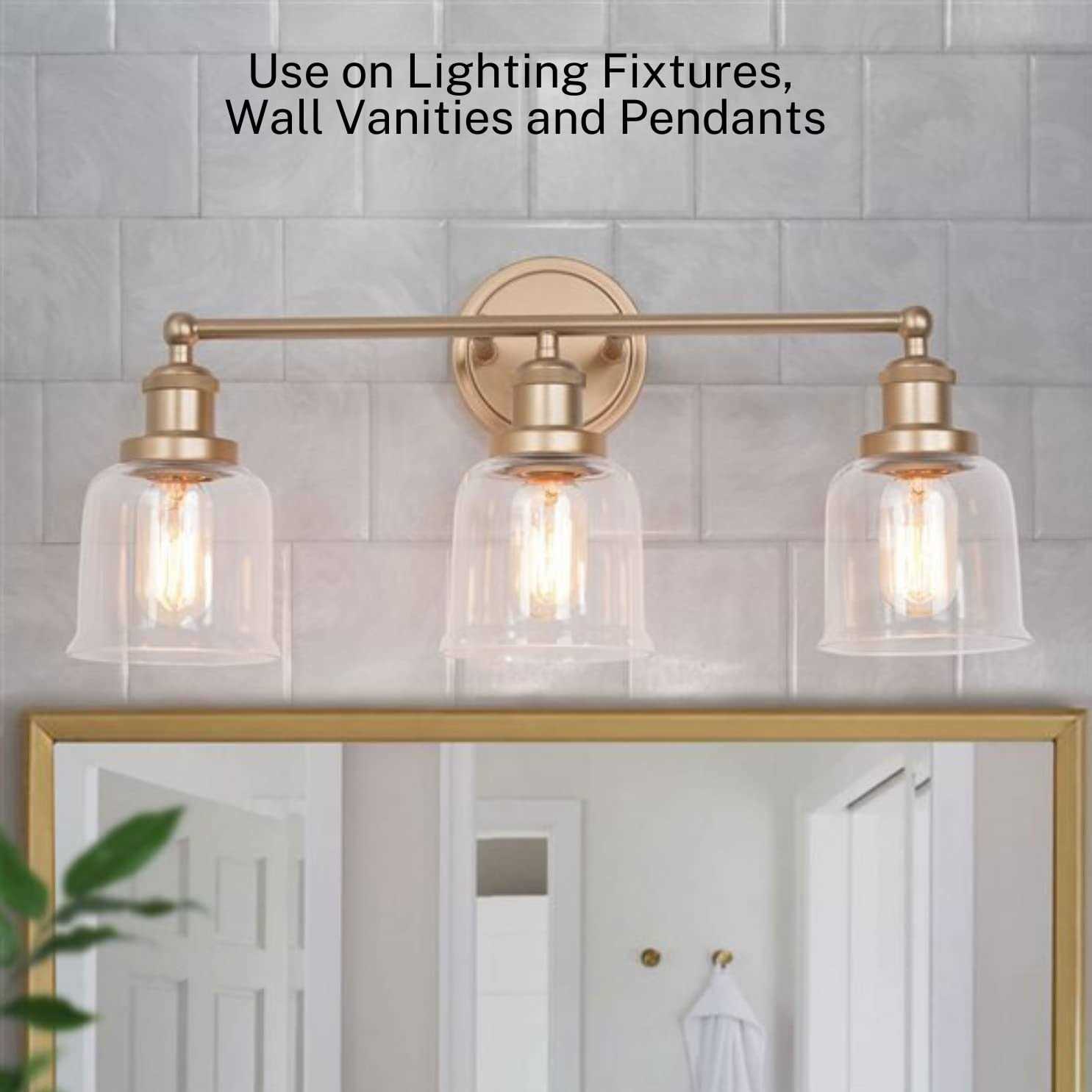 Ceiling Fan Light Covers Clear Glass Shade Lamp Replacement Kit for Ceiling Fan Light Kits Perfect for illuminating your home - Image 3