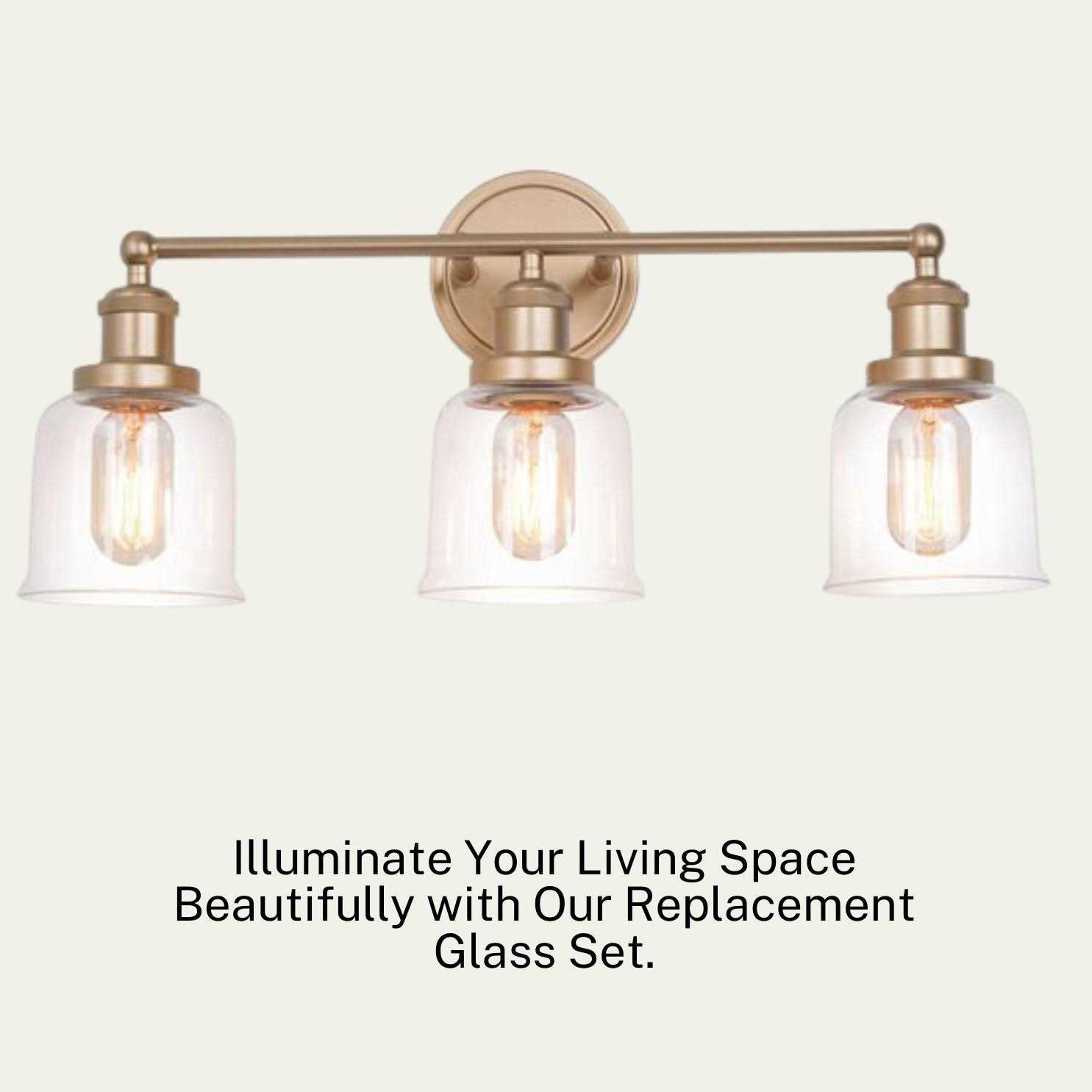 Ceiling Fan Light Covers Clear Glass Shade Lamp Replacement Kit for Ceiling Fan Light Kits Perfect for illuminating your home - Image 3