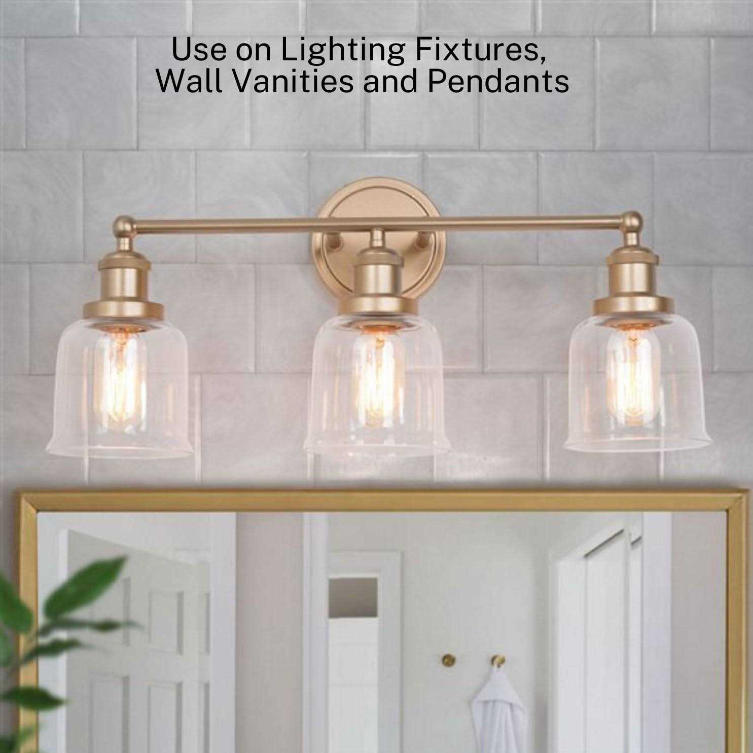 Ceiling Fan Light Covers Clear Glass Shade Lamp Replacement Kit for Ceiling Fan Light Kits Perfect for illuminating your home - Image 4