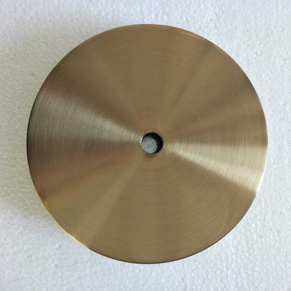 Kco Lighting 4.7 Round Canopy Kit Brass Modern Chandelier Ceiling Plate Iron - Image 4