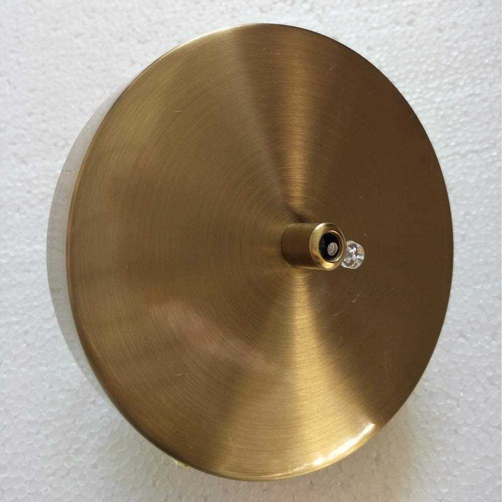 Kco Lighting 4.7 Round Canopy Kit Brass Modern Chandelier Ceiling Plate Iron - Image 5