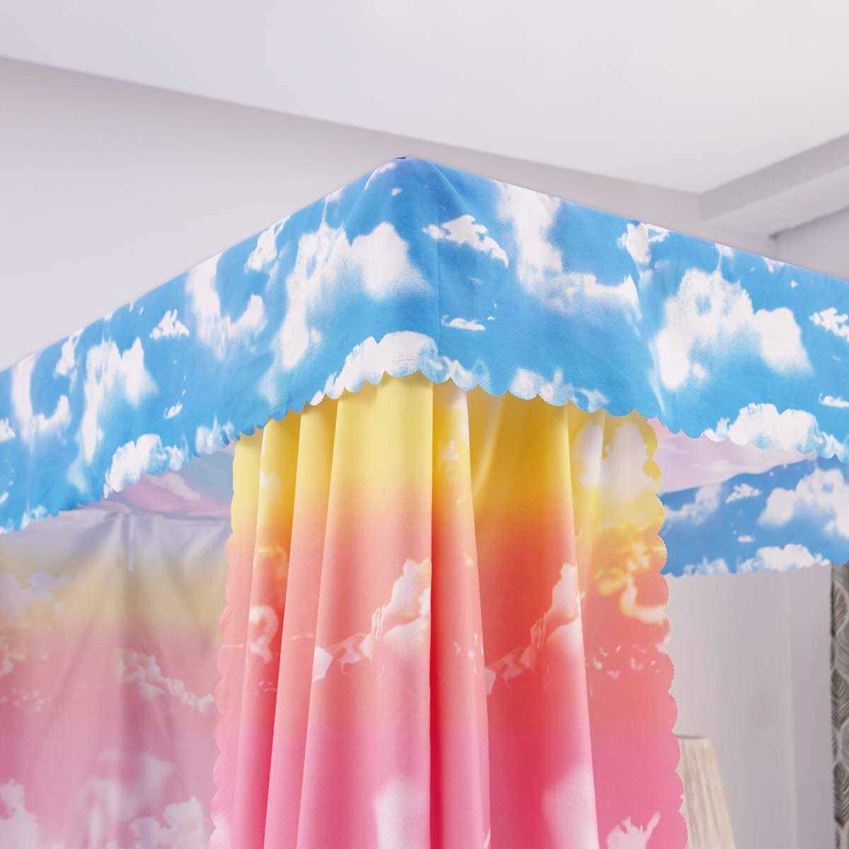Mengersi Galaxy Star Four Corner Post Bed curtain Canopy Bedroom Decoration for girls adu - Image 3