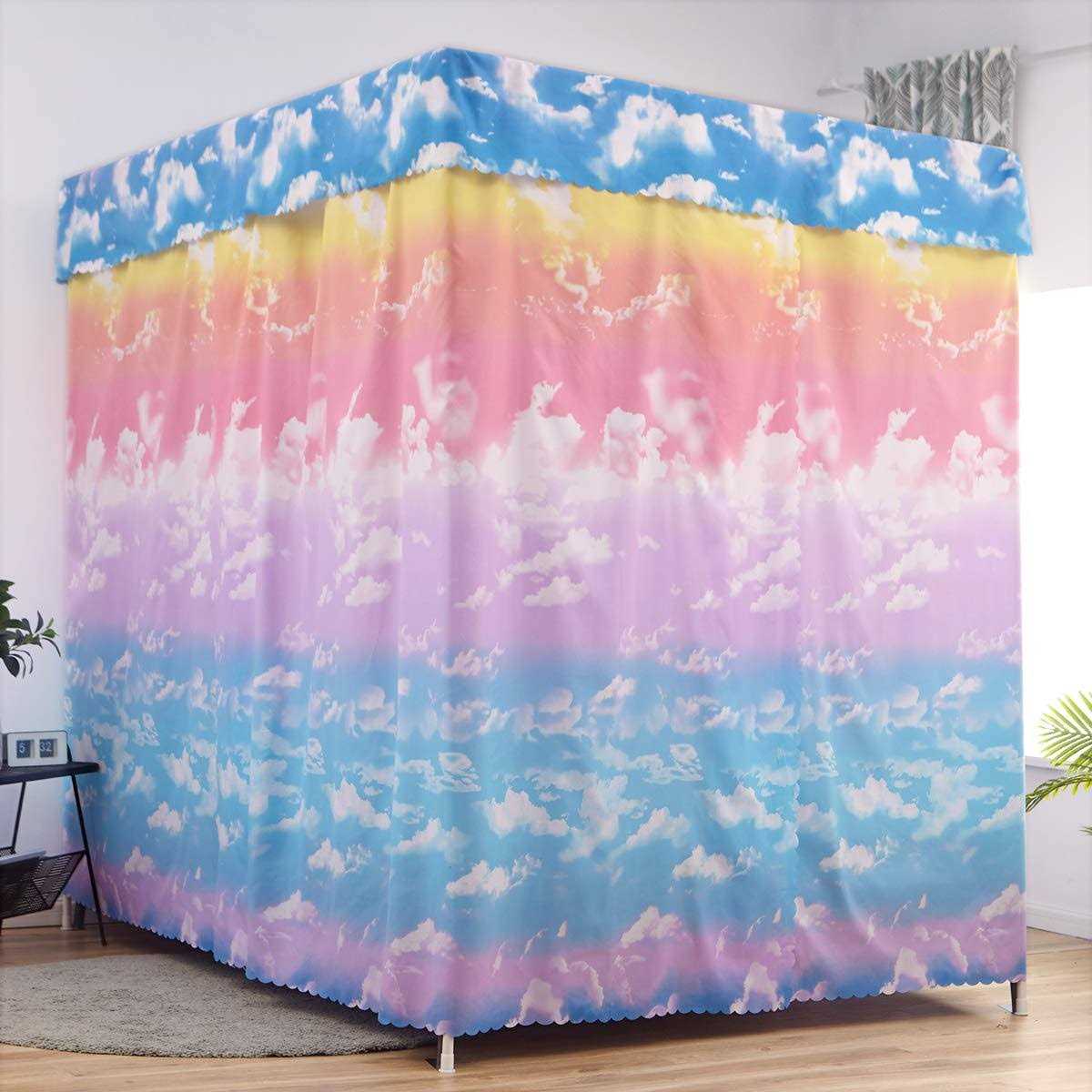 Mengersi Galaxy Star Four Corner Post Bed curtain Canopy Bedroom Decoration for girls adu - Image 5