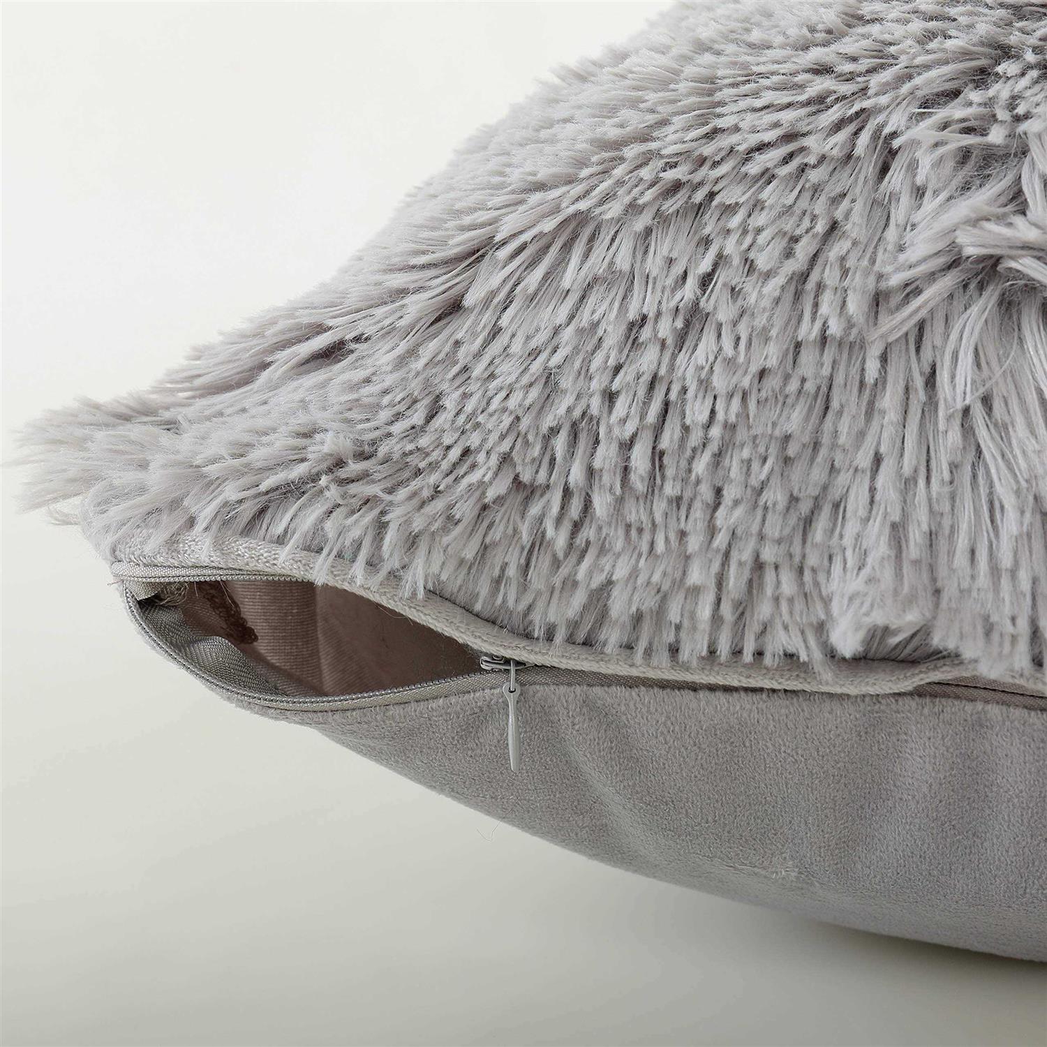 Reafort Luxury Long Hair PV Fur Faux Fur Body Pillow Cover/Case 21inx54in - Image 3