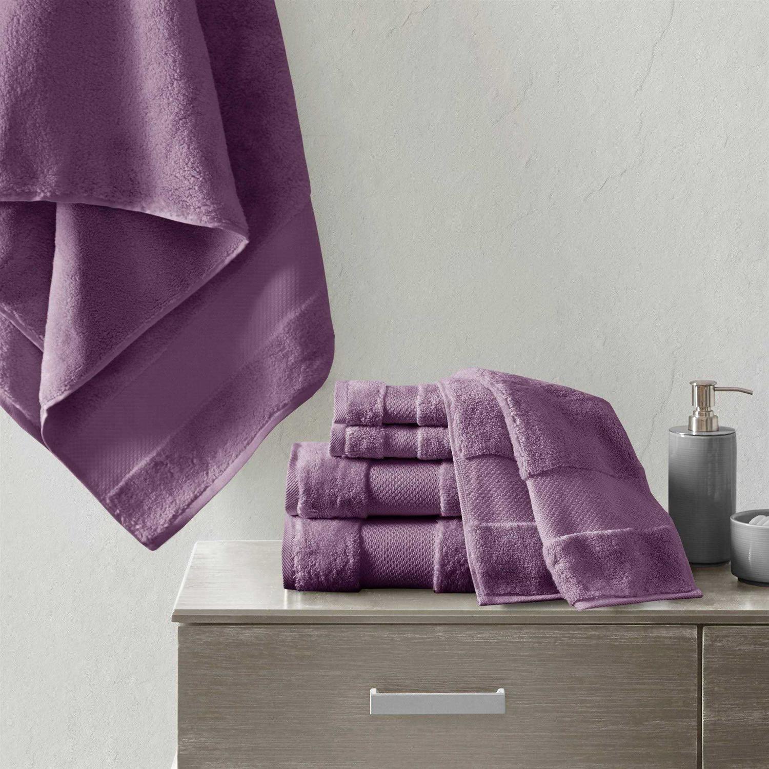 Madison Park Signature Turkish Cotton 6 Piece Bath Towel Set - Image 4