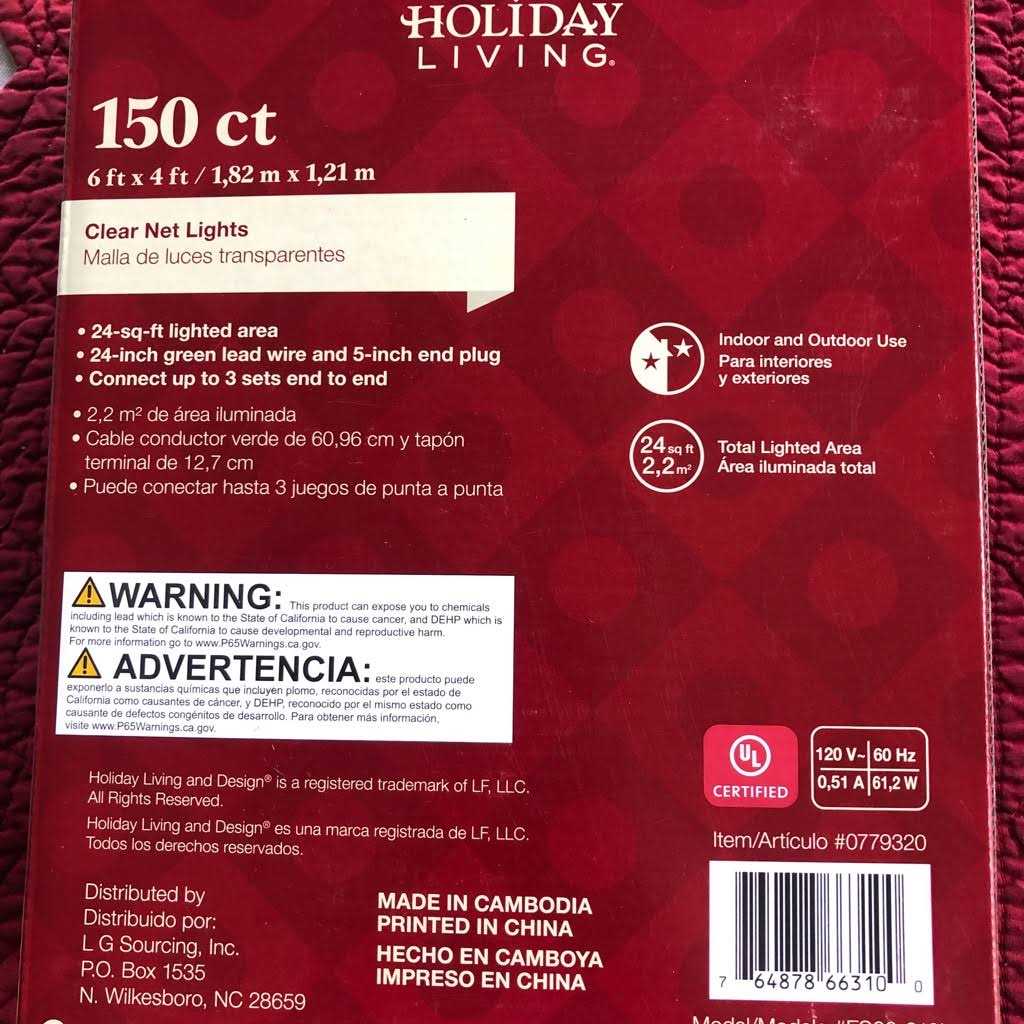 Holiday Living Clear 150-Bulb Mini Net Light Set - Image 3