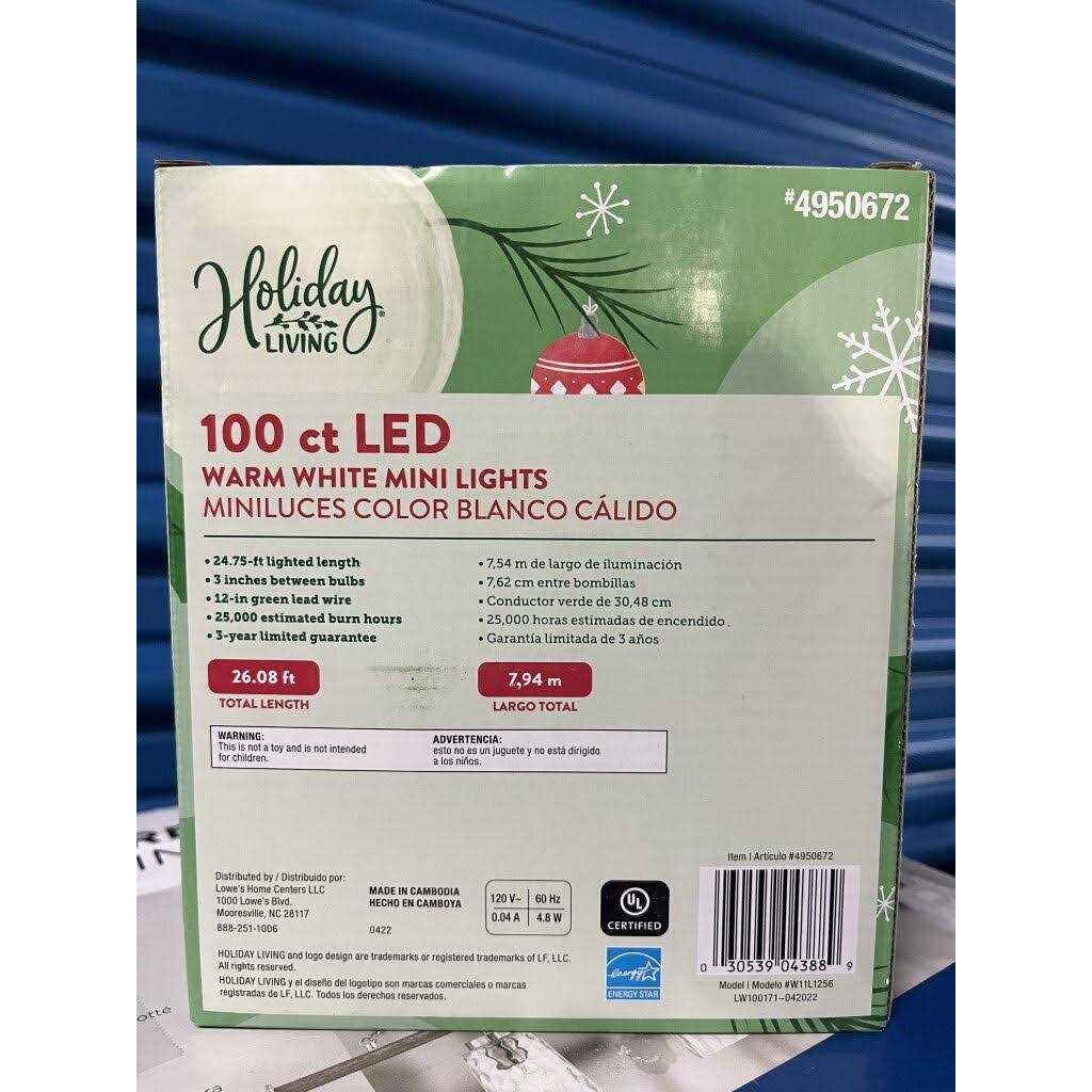 Holiday Living 100-Count LED Plug-In Christmas String Lights - Image 3