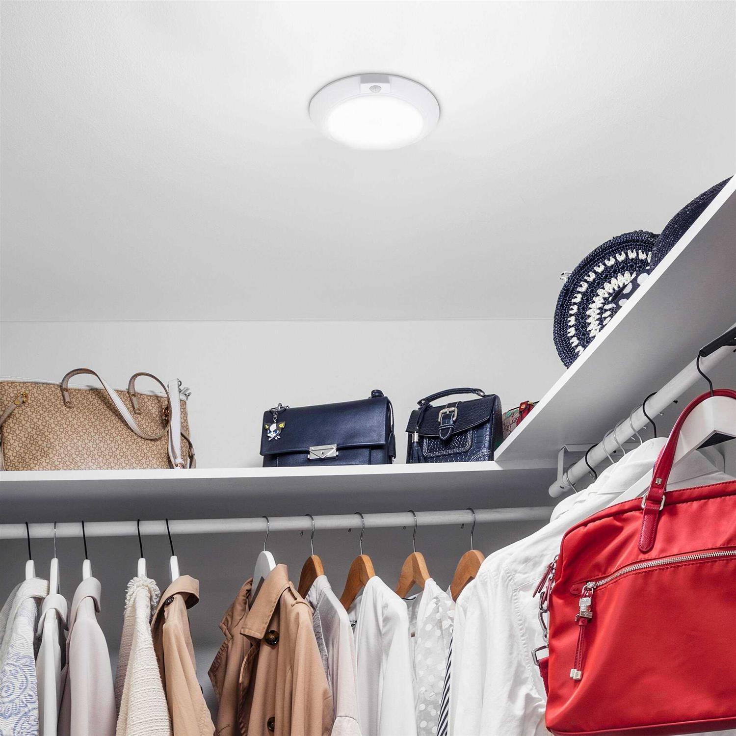 Maxxima 6 in. Round Motion Sensor LED Ceiling Mount Light Fixture - Image 5