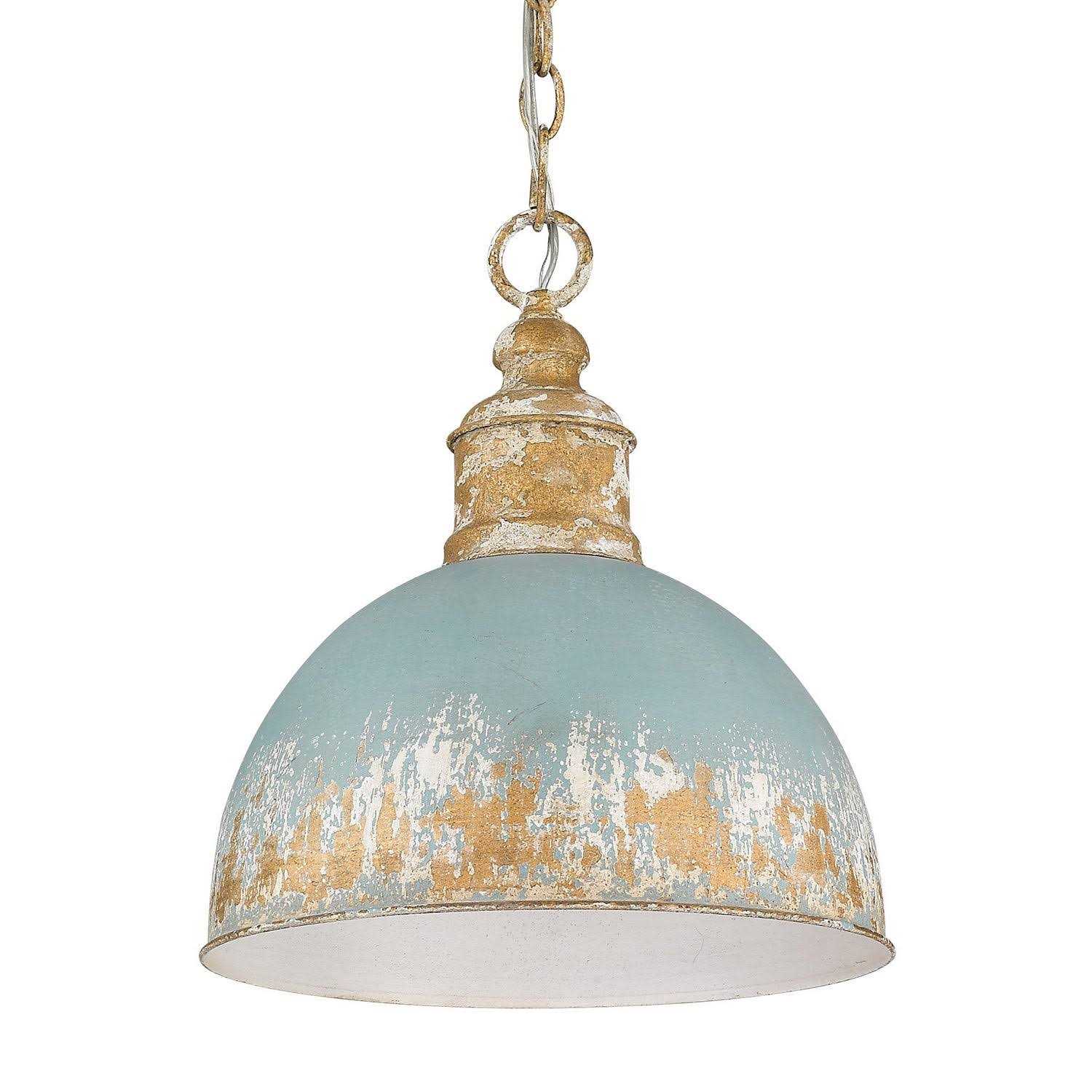 Golden Lighting Alison 1 Light Pendant-Vintage 0809-M VG - Image 5