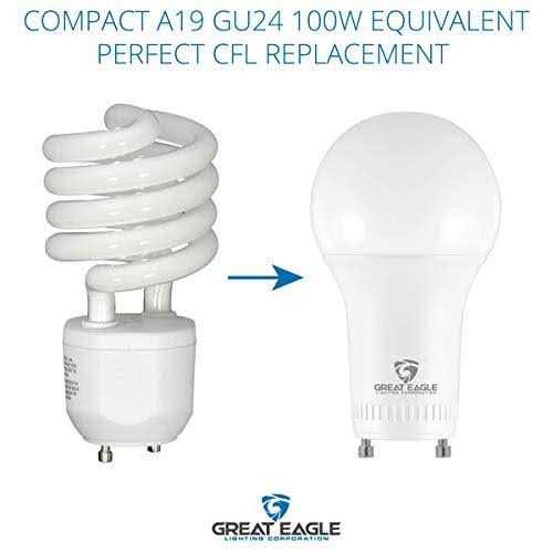Great Eagle Lighting Corporation LED Gu24 Base A19 Shape 9W - Image 3