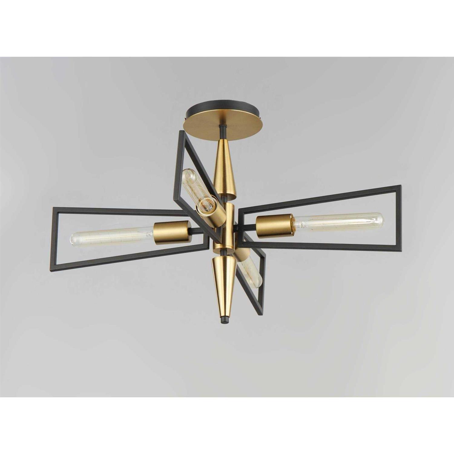 Maxim Wings 4 Light Flush Mount 11650BKSBR - Image 5