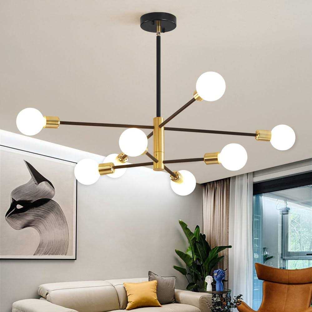 George Oliver Glenarm 8-Light Modern Sputnik Sphere Chandelier Finish - Image 4