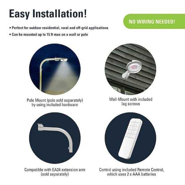 Halo Solar Security Light SBL10A50GY - Image 4