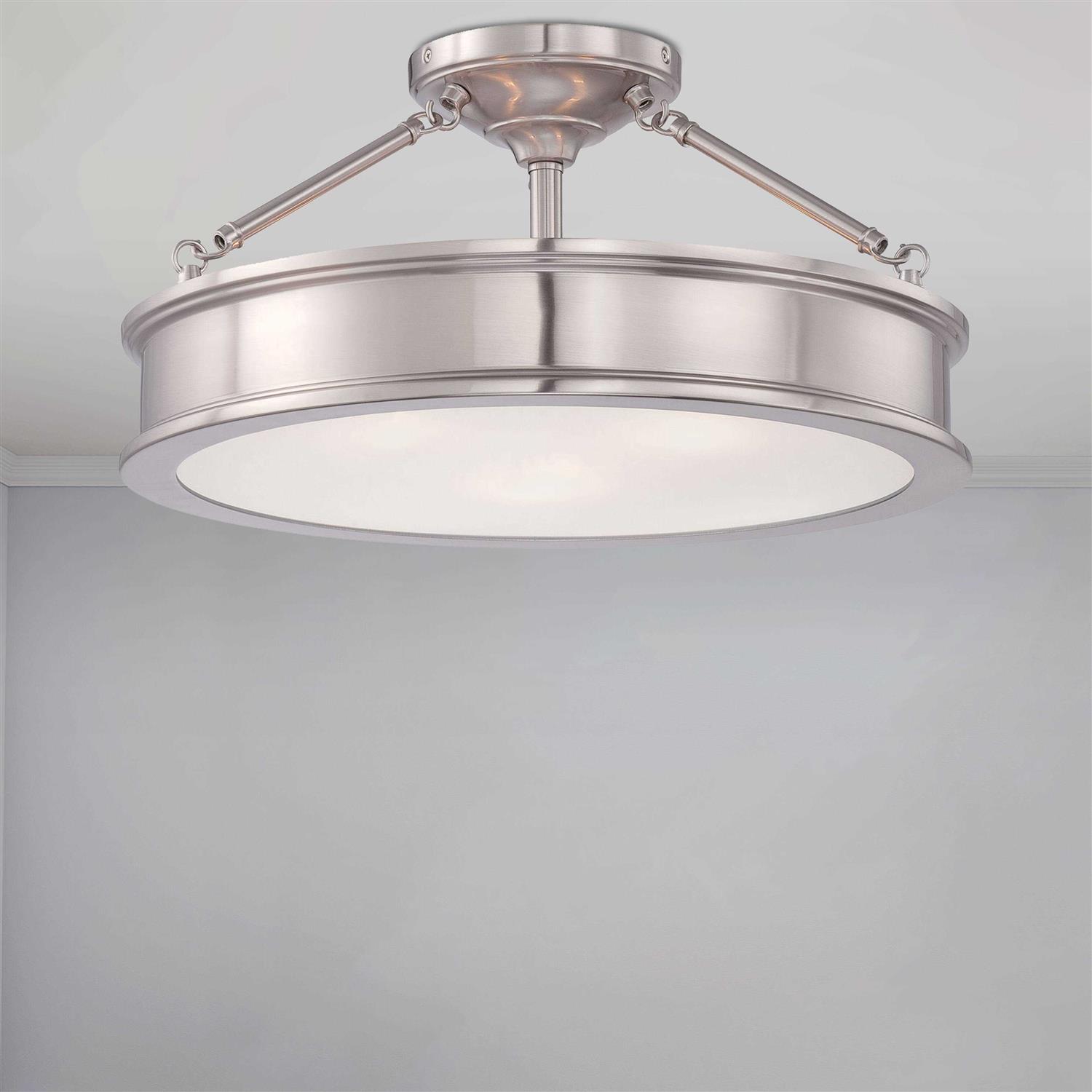 Minka Lavery Harbour Point 3 Light Semi Flush Mount 4177 - Image 4