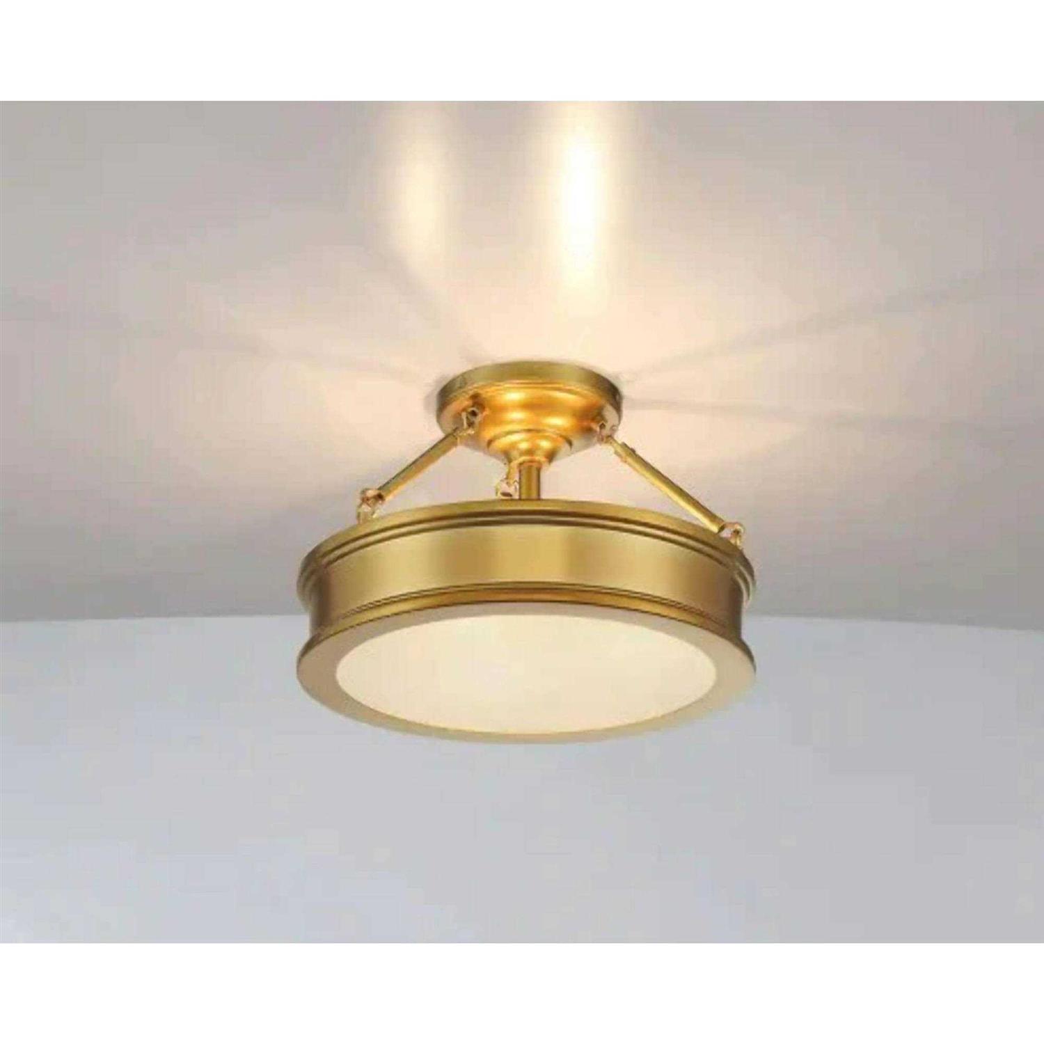 Home Decorators Collection Home Decorators Grafton 15 3-Light Semi-Flush Mount Ceiling Light - Image 4