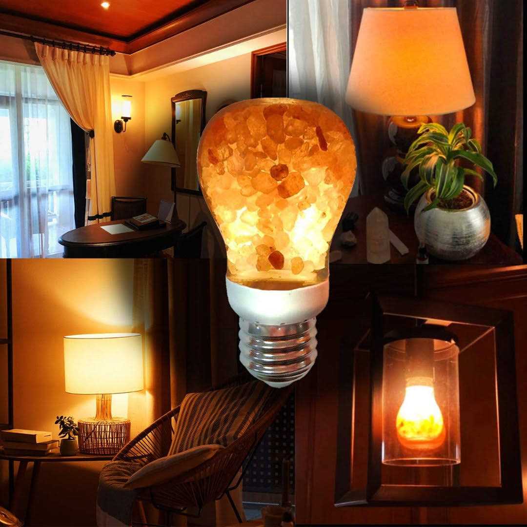 Himalayan Glow Salt Light Bulbs 60-Watt Equivalent - Image 5