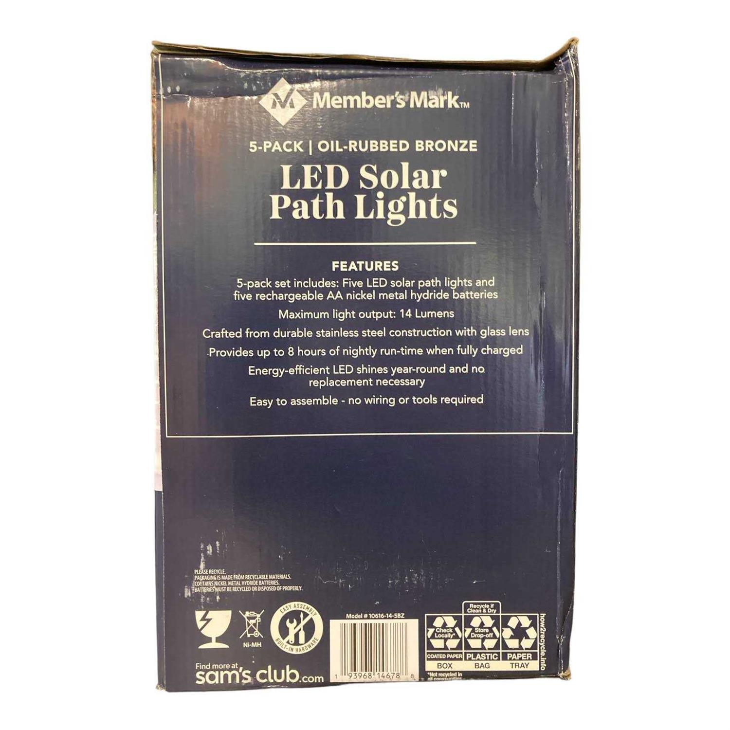 Member's Mark 5-Piece LED Solar Path Lights - Image 5