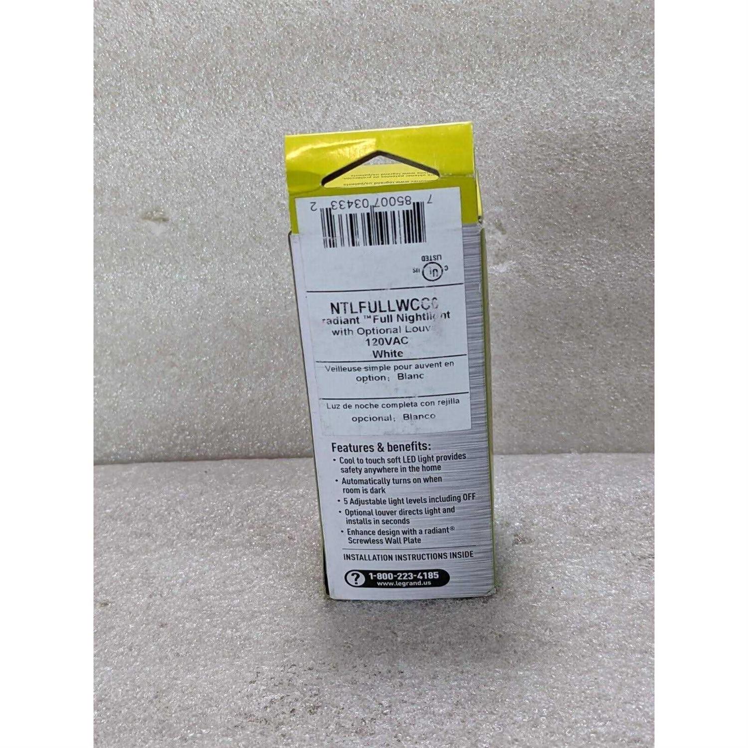 Legrand NTLFULLWCC6 Radiant Full Night Light - Image 3