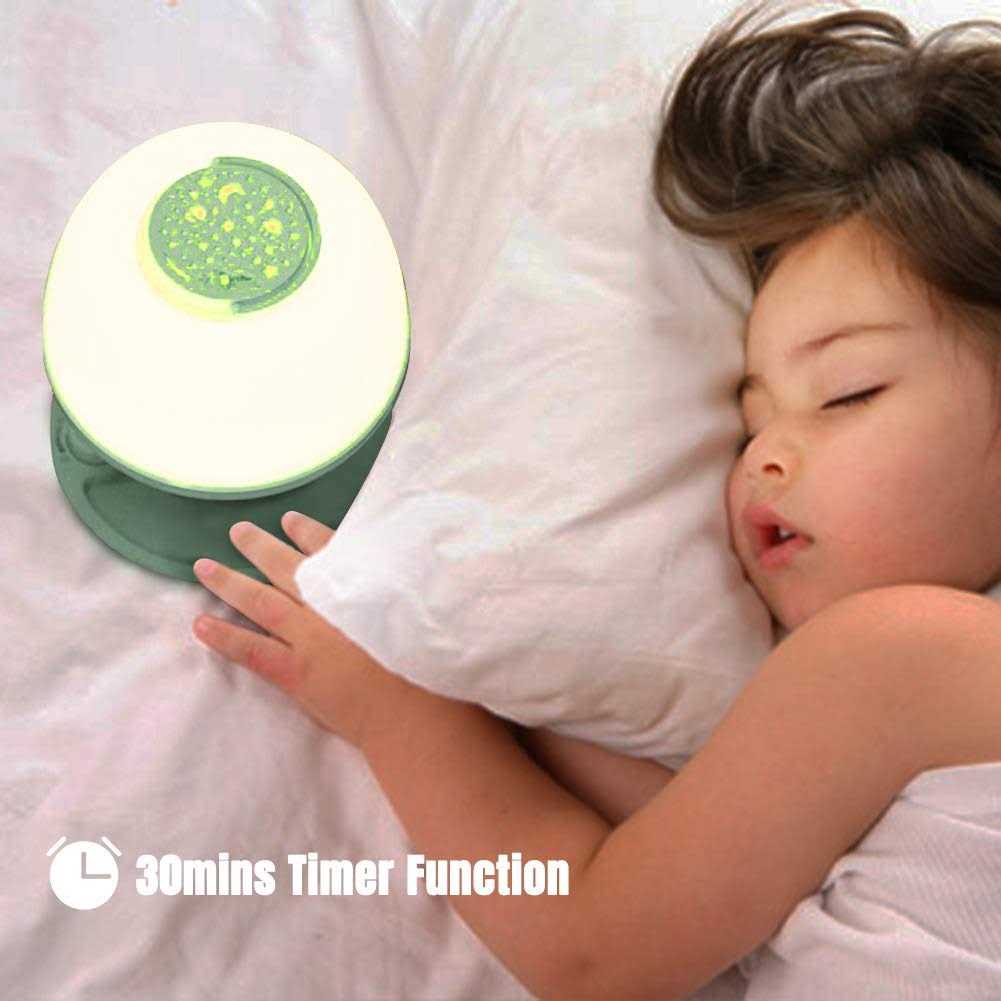 LICKLIP Toddler Night Light Lamp Dimmable LED Bedside Lamp with Star Projector - Image 3