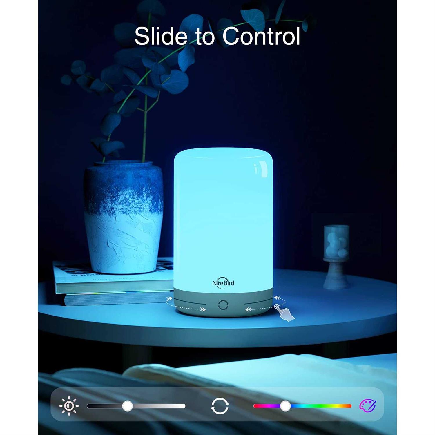 GHome Smart LB3 Smart Lamp, LED Bedside Touch Lamps Compatible with Alexa and Google Home - Image 3