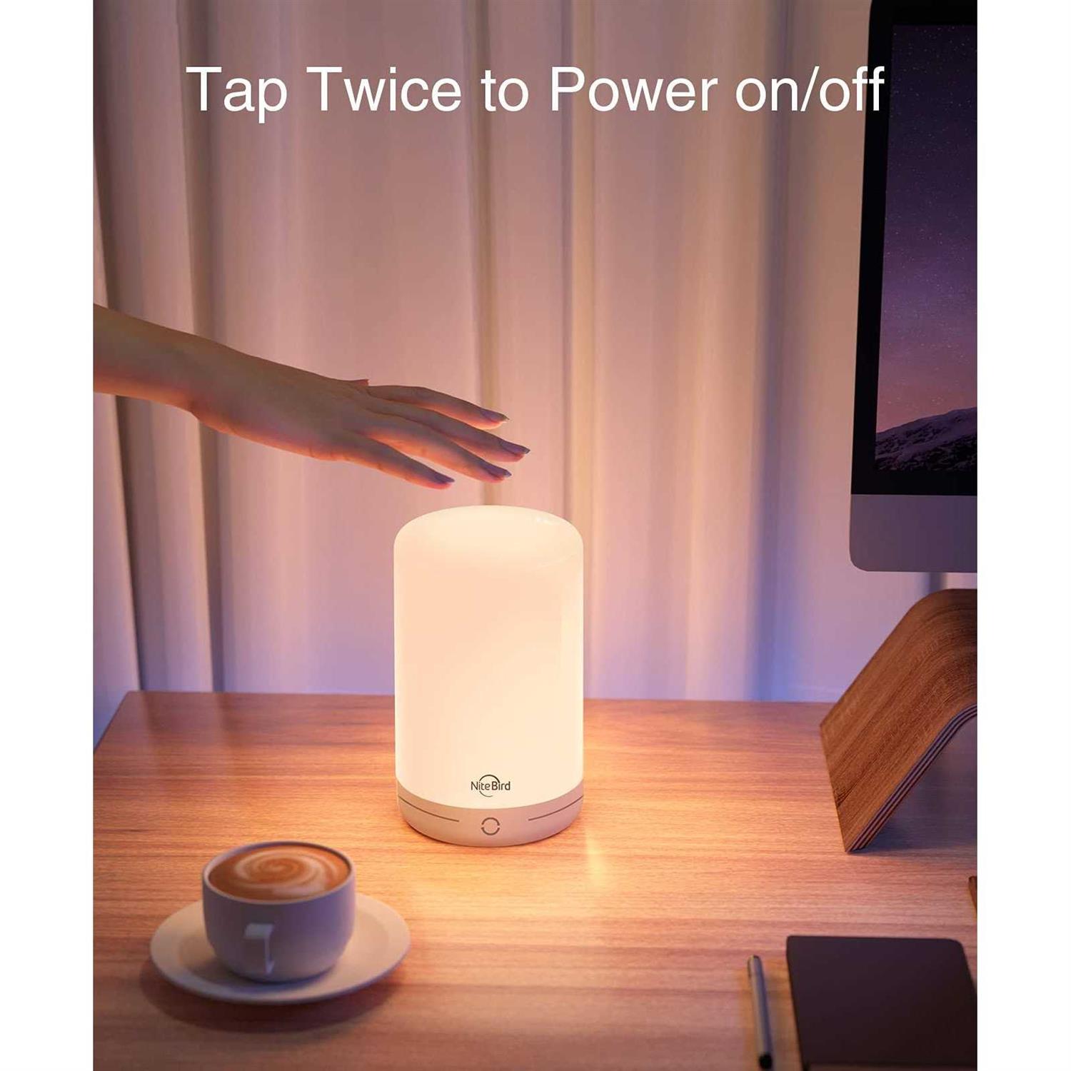 GHome Smart LB3 Smart Lamp, LED Bedside Touch Lamps Compatible with Alexa and Google Home - Image 5