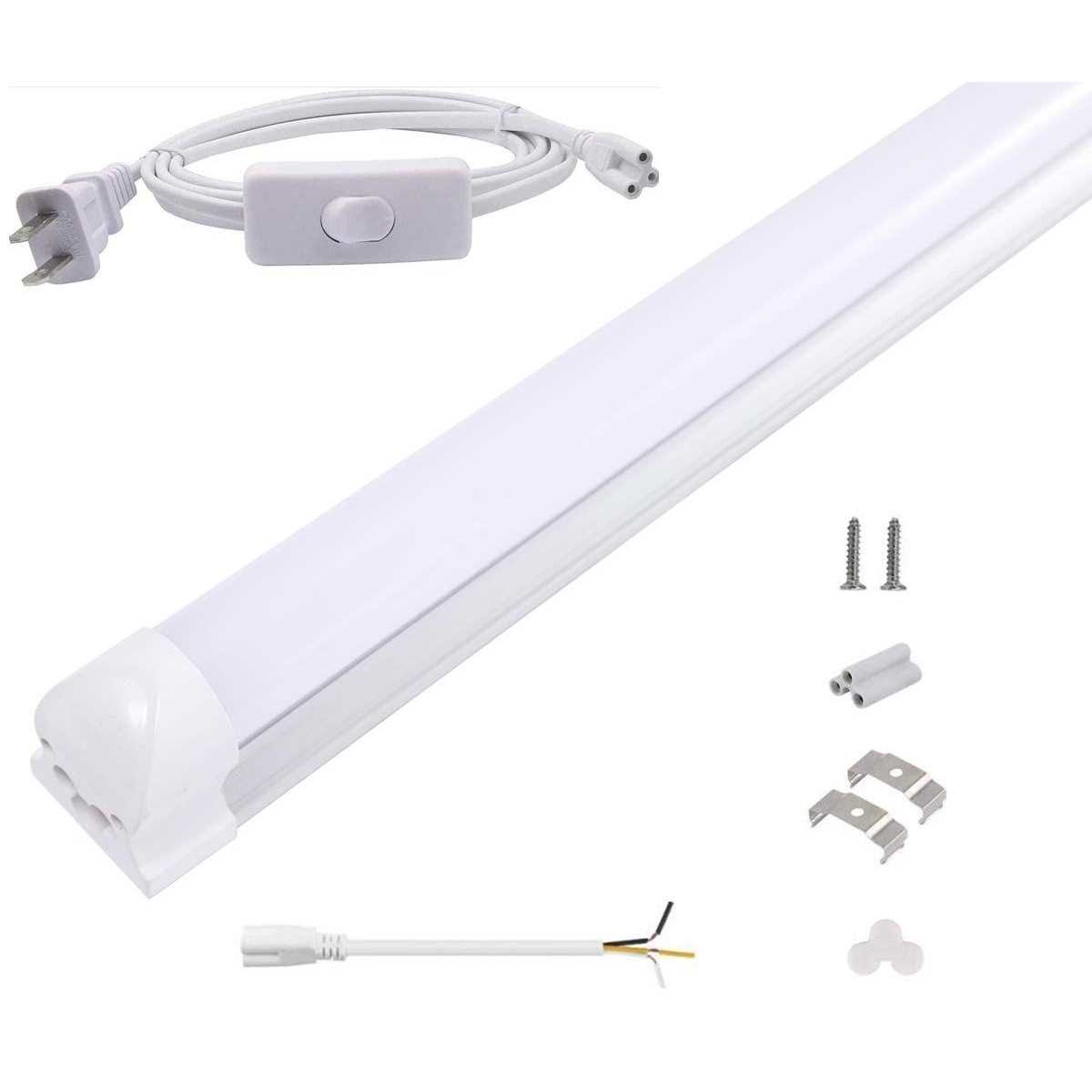Ledytech 12inch 1200 lm led under cabinet light t8 integrated tube light fixture for utility shop light - Image 5