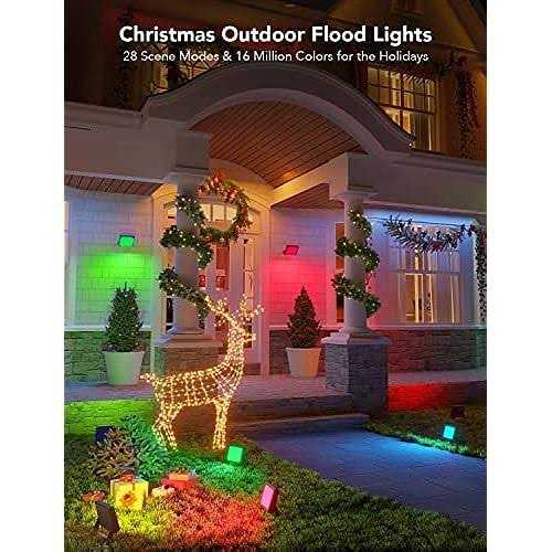 Govee Rgbic Flood Lights Brilliant Landscape Lighting with 28 Scenes - Image 3