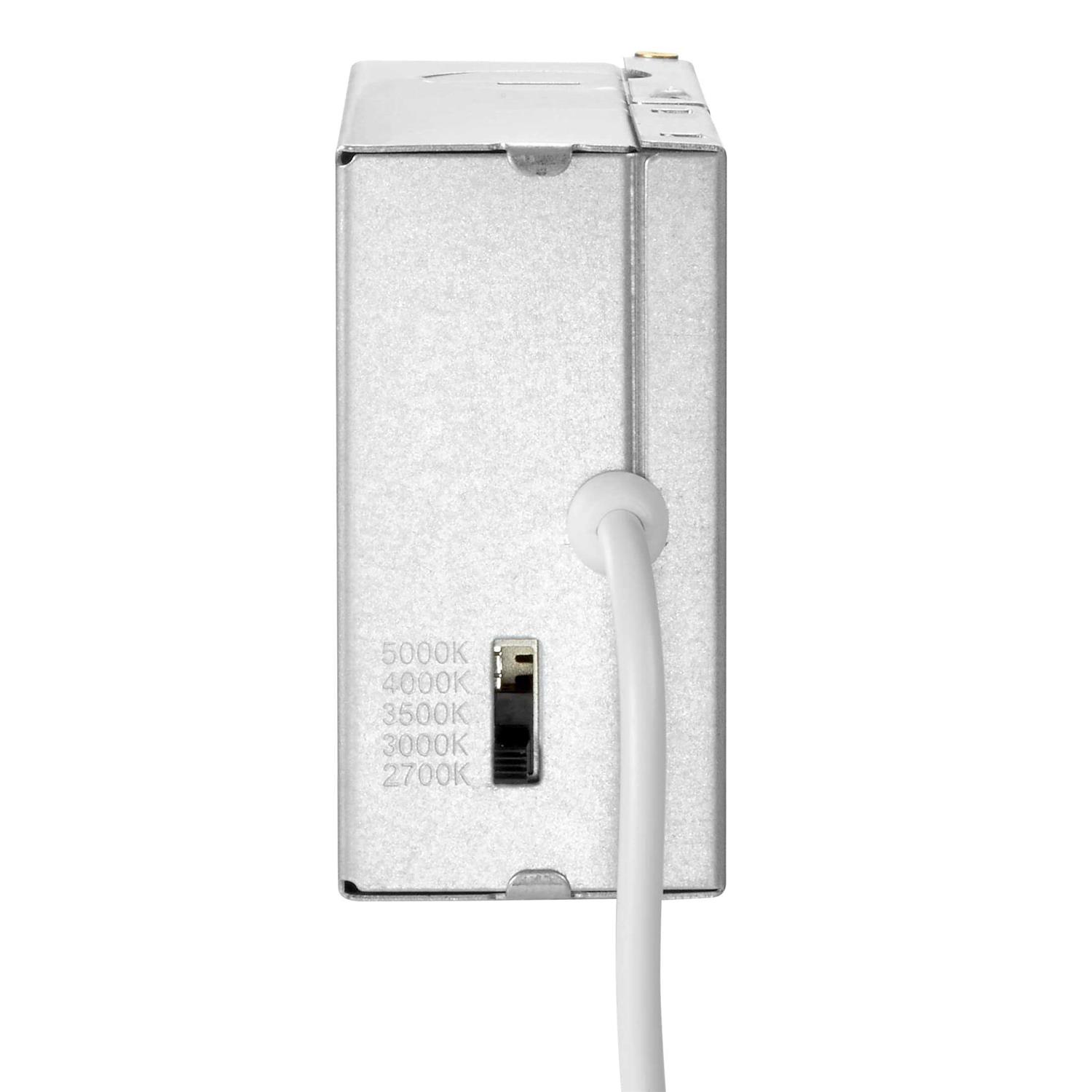 Maxxima 8 in. 5CCT Square Recessed LED Downlight 1600 Lumens Slim Flat Panel Color Selectable 2700K-5000K - Image 3