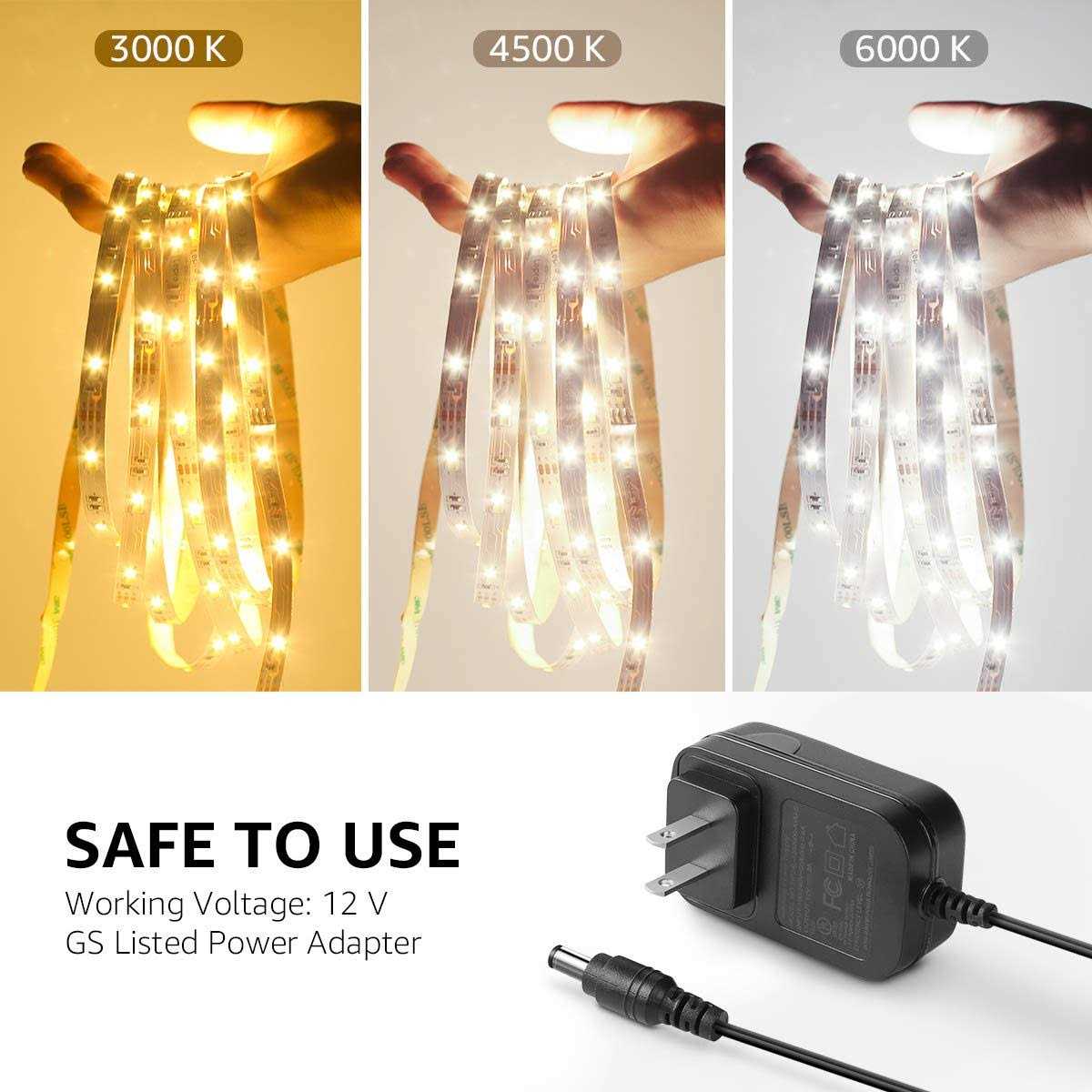 Lepro LED Strip Light 3000K-6000k Tunable White Dimmable Bright LED Tape Lights - Image 3