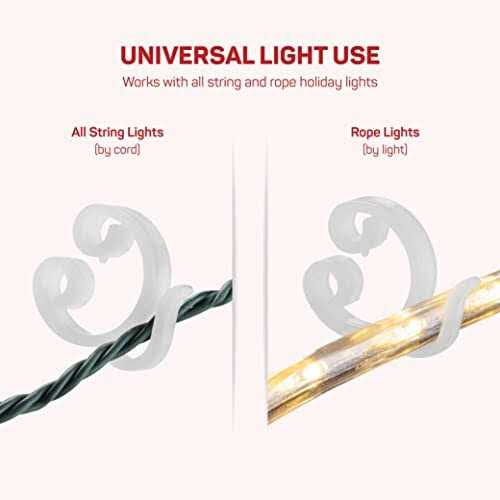 Holiday Light Clips Deck Light Clips Fascia Boards Clips, Banister Light Clips - Image 5