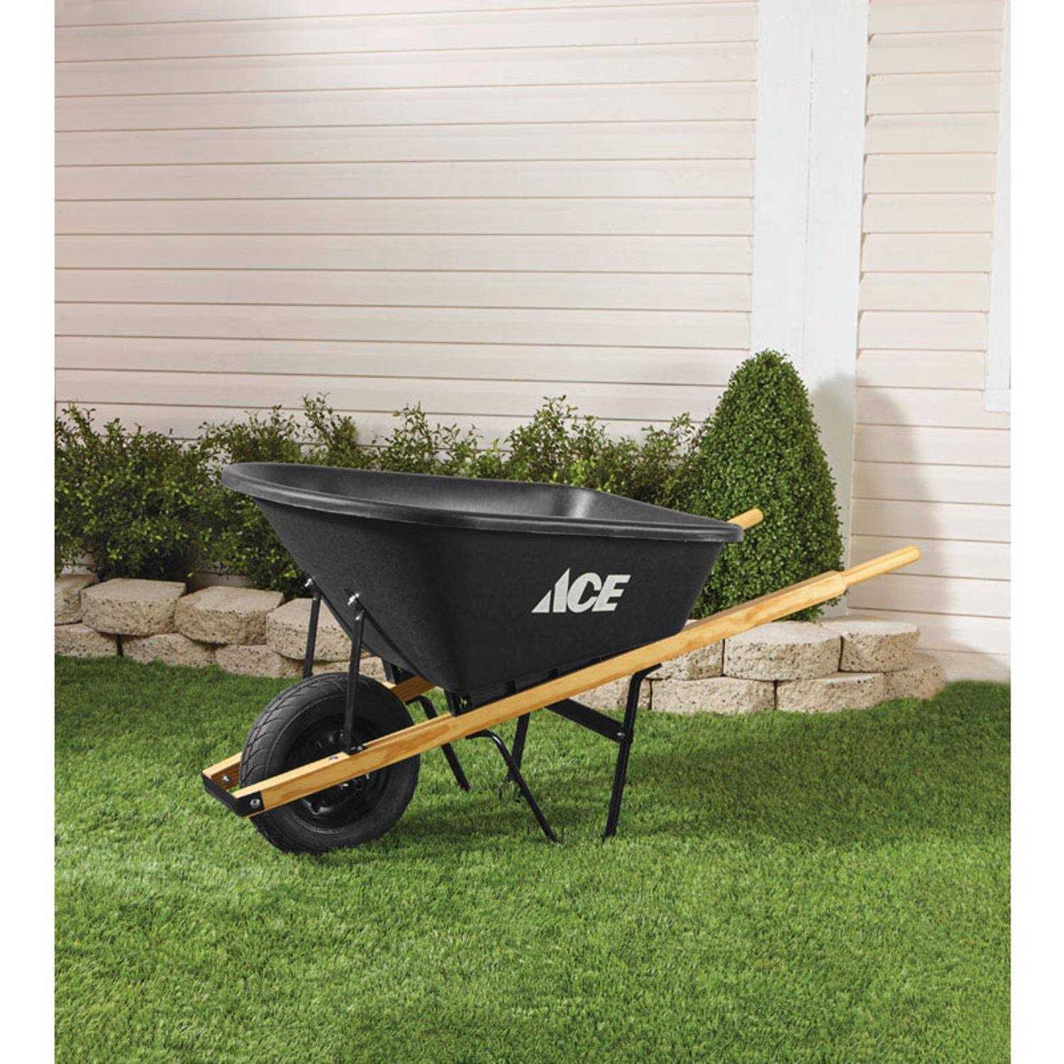 Ace Poly Residential Wheelbarrow 6 cu ft - Image 4