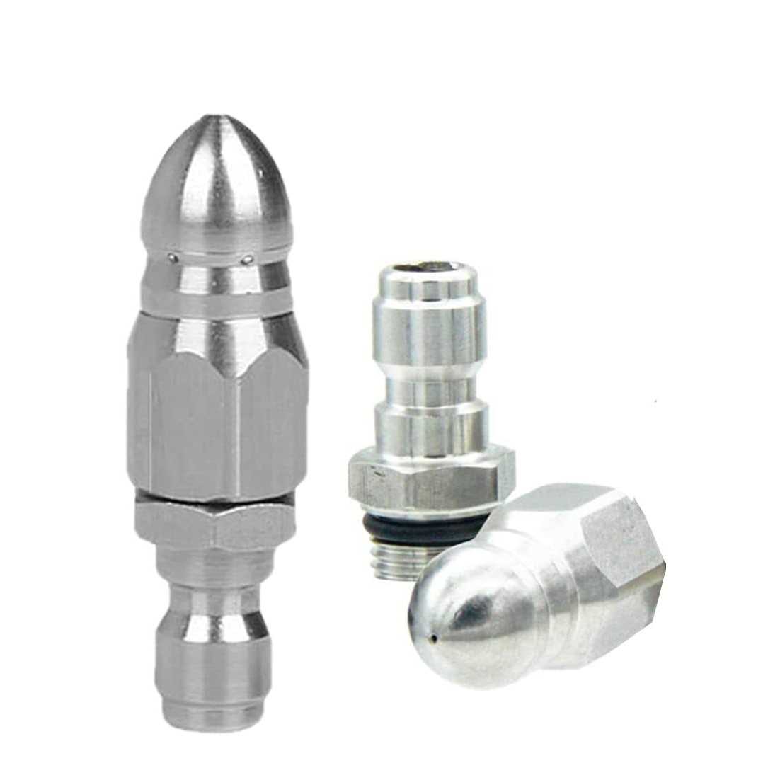 Millie 2 pressure washer sewer jetter nozzle with 1/4'' quickly connector,pressure drain jet hose nozzle - Image 3