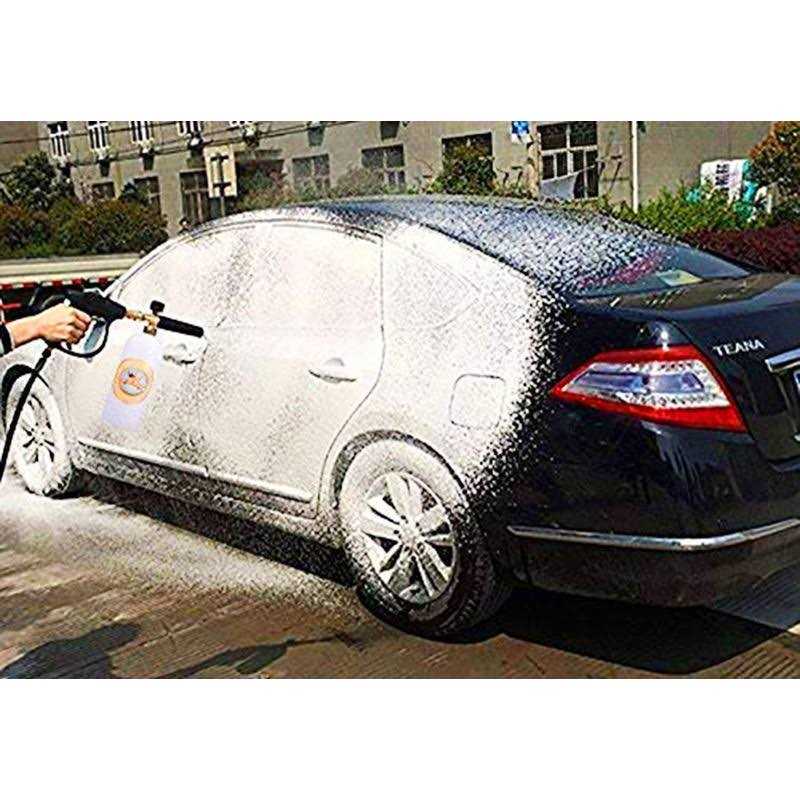 GDHXW X-884 Pressure Washer Gun Foam Cannon 5 Nozzles 2 Conversion Adapter Cleaning Gloves,for Pressure Washer - Image 3