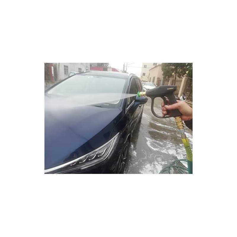 GDHXW X-884 Pressure Washer Gun Foam Cannon 5 Nozzles 2 Conversion Adapter Cleaning Gloves,for Pressure Washer - Image 5