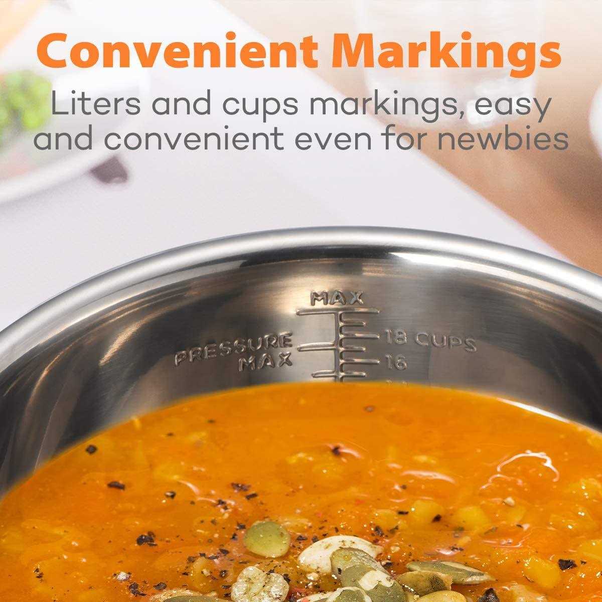 Goldlion Stainless Steel Inner Pot Compatible with Ninja Foodi - Image 4