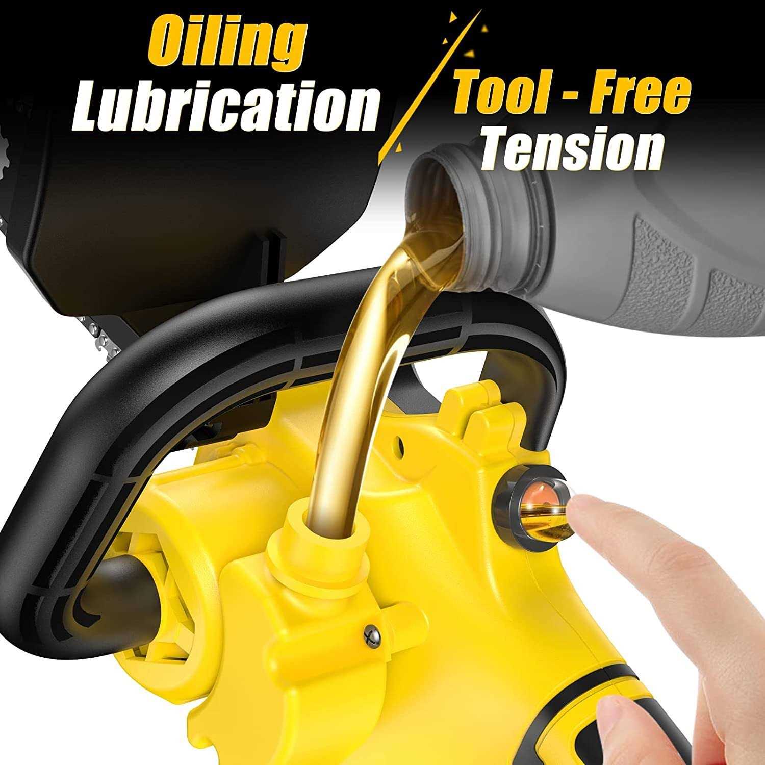 Imoumlive Brushless Mini Chainsaw 8-Inch - Image 3