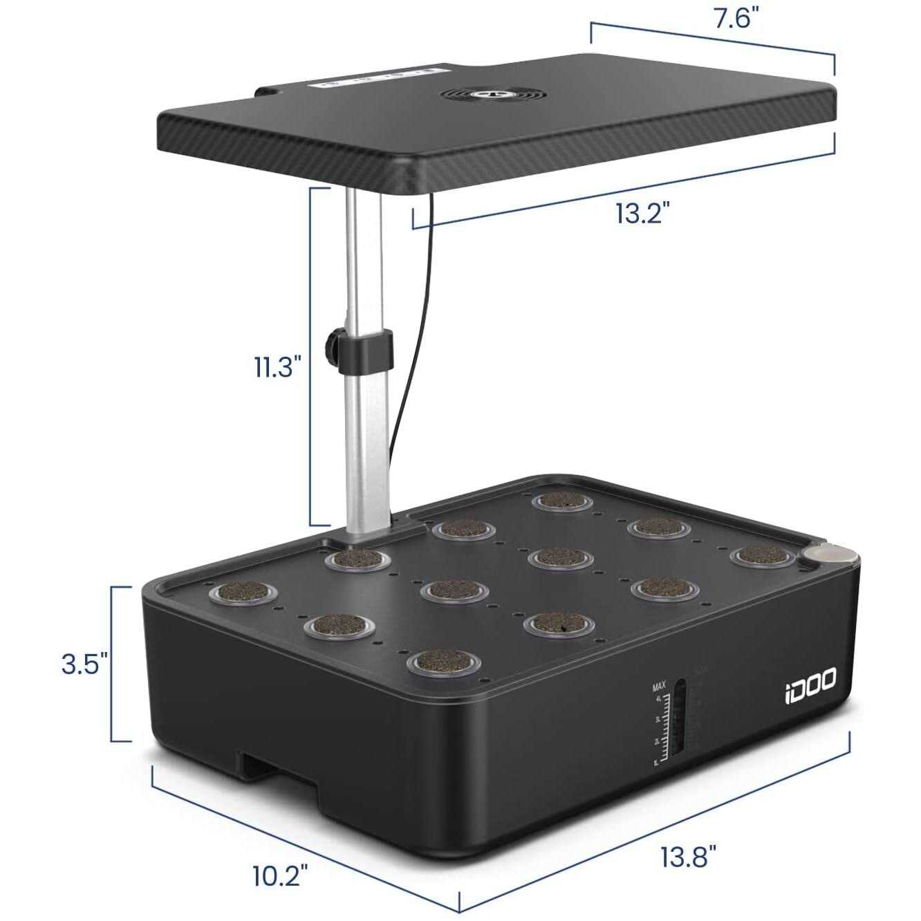 iDOO Hydroponics Growing System Kit 12Pods Indoor Garden with LED Grow Light - Image 5