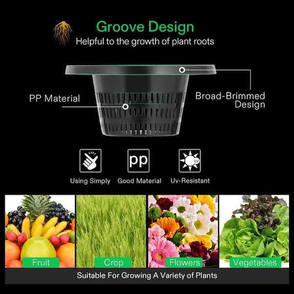 Vivosun DWC Hydroponics Grow System 5 Gal. Deep Water Culture Bucket with Recirculating Drip Garden Kit - Image 5